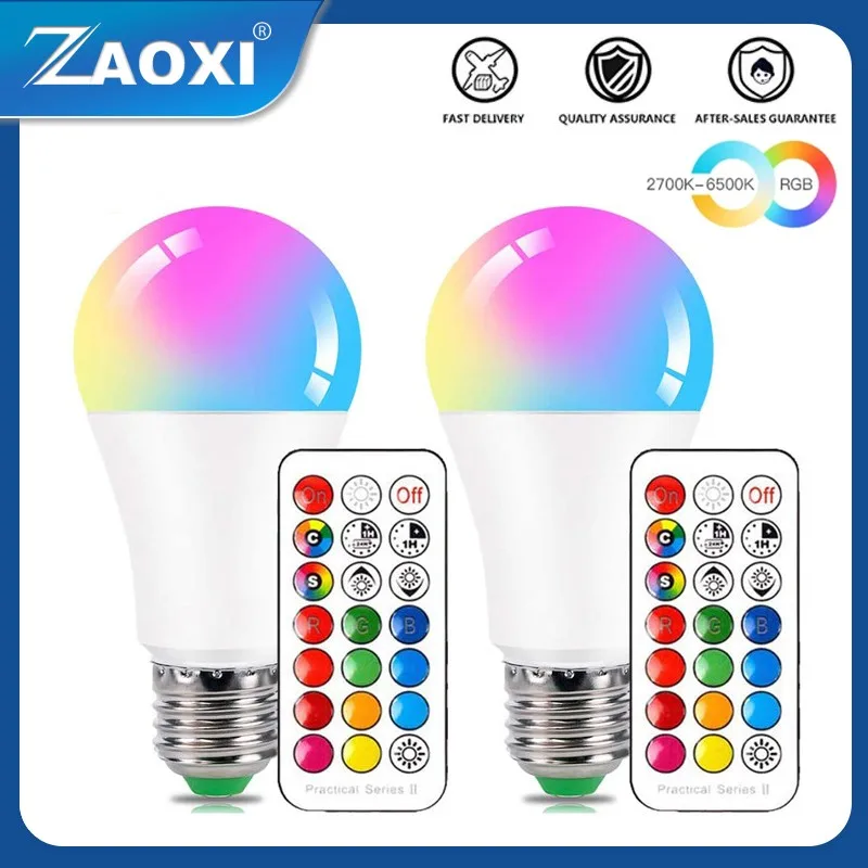 ZAOXI RGB Light Bulb 5W/10W Home Indoor Lighting A60 Plastic Coated Aluminum LED Colorful Remote Control Atmosphere Light Bulb
ZAOXI RGB Light Bulb 5W/10W Home Indoor Lighting A60 Plastic Coated Aluminum LED Colorful Remote Control Atmosphere Light Bulb