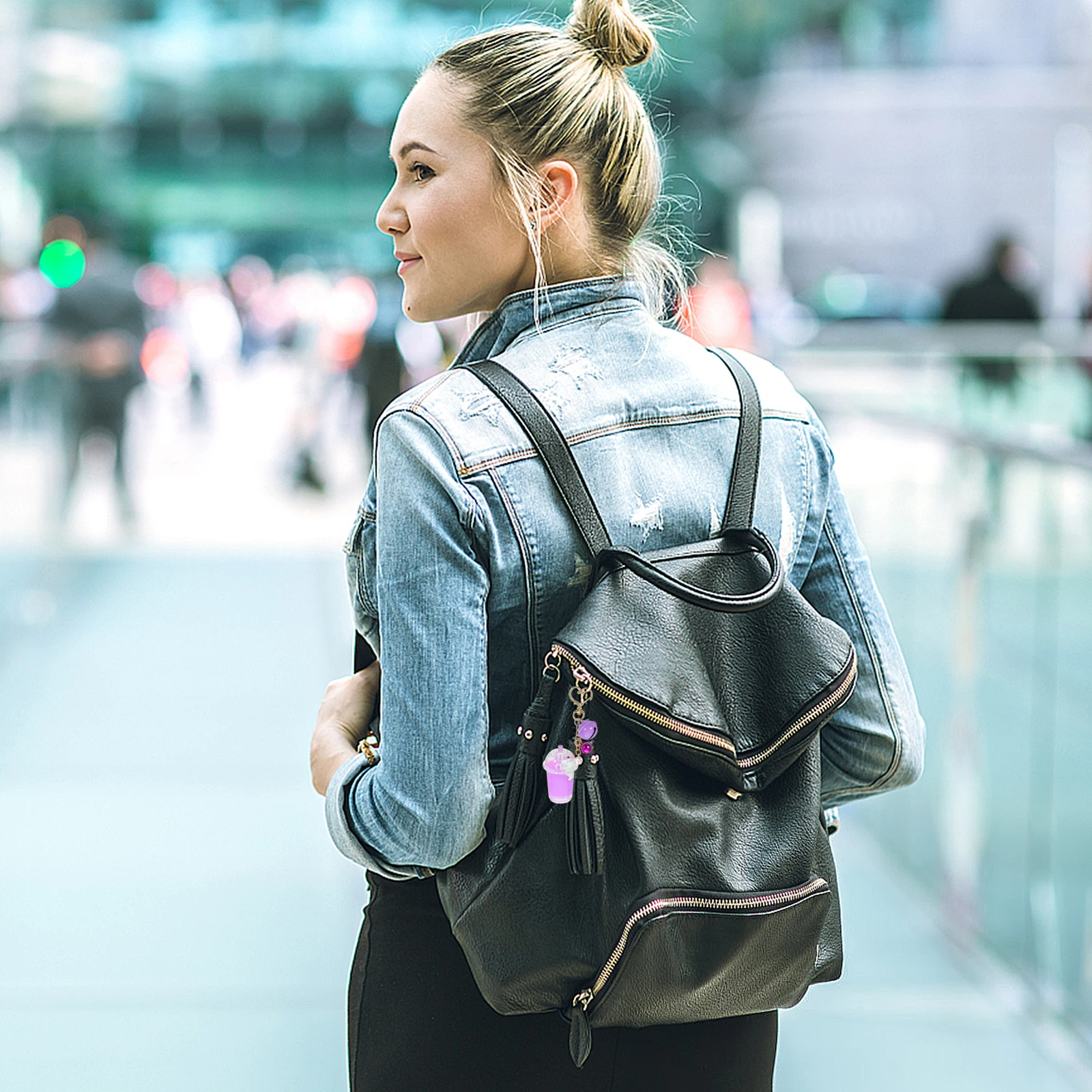 2pcs Milk Cup Keychain Bell Key Ring Purple Light Green Bag Pendant Milk Bell Design Kids Accessory 
2pcs Milk Cup Keychain Bell Key Ring Purple Light Green Bag Pendant Milk Bell Design Kids Accessory