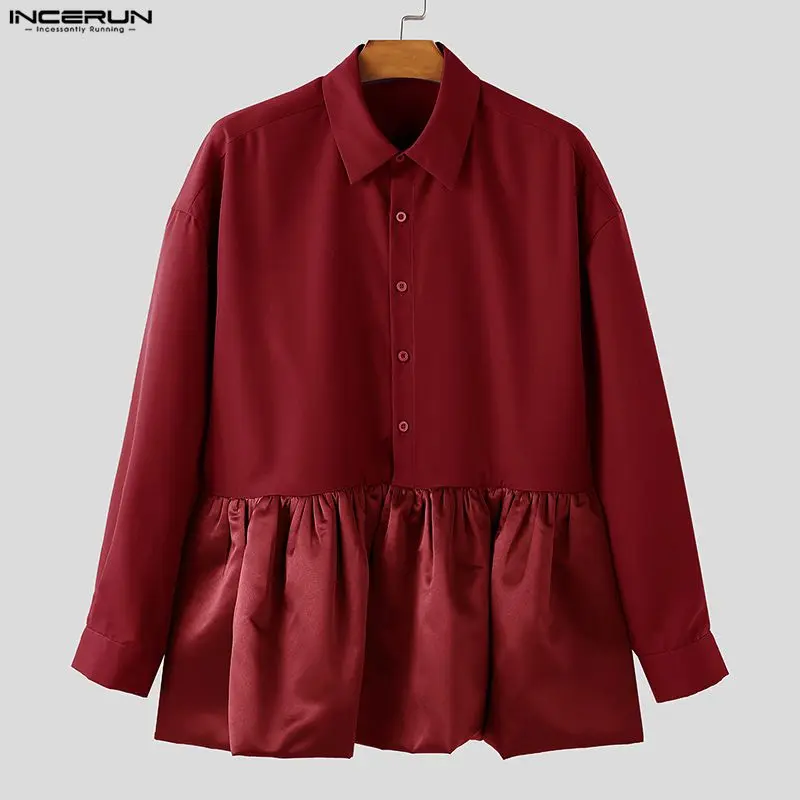 INCERUN мужская рубашка атласная лоскутная свободная мужская одежда с лацканами и длинными рукавами уличная одежда индивидуальные модные повседневные топы мужские рубашки
INCERUN мужская рубашка атласная лоскутная свободная мужская одежда с лацканами и длинными рукавами уличная одежда индивидуальные модные повседневные топы мужские рубашки