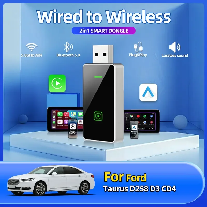 2025 Car Styling Mini CarPlay Wireless Adapter Car Play Bluetooth WiFi Fast Connect Plug and Play For Ford Taurus D258 D3 CD4
2025 Car Styling Mini CarPlay Wireless Adapter Car Play Bluetooth WiFi Fast Connect Plug and Play For Ford Taurus D258 D3 CD4