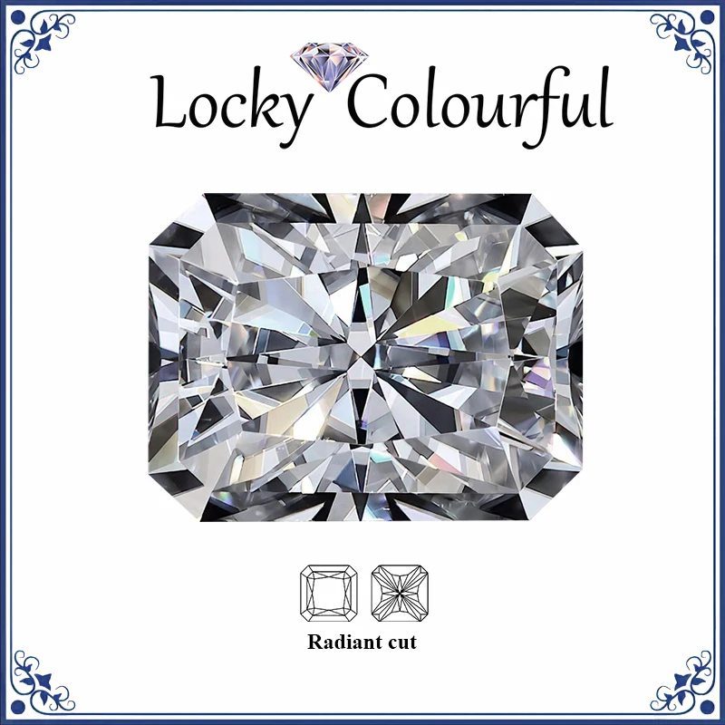 Moissanite Radiant Shape D Color Charms Beads VVS1 for Diy Jewelry Making Necklace Rings Materials with GRA Certificate
Moissanite Radiant Shape D Color Charms Beads VVS1 for Diy Jewelry Making Necklace Rings Materials with GRA Certificate