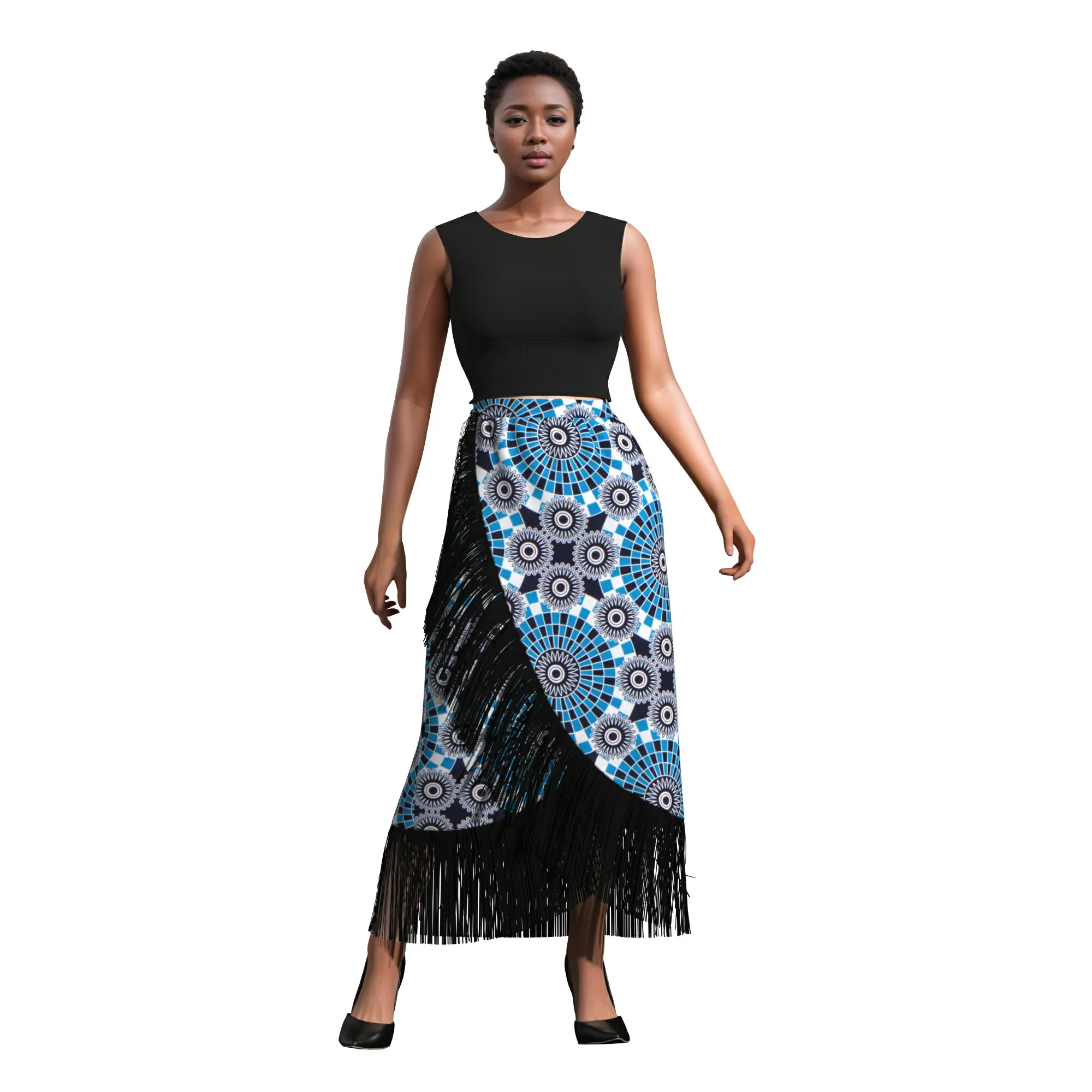 African Women Tassel Traditional Mermaid Long Skirt Dress Africa Riche Print Clothing Lady Women Loincloth Wrap Skirts YF164
African Women Tassel Traditional Mermaid Long Skirt Dress Africa Riche Print Clothing Lady Women Loincloth Wrap Skirts YF164