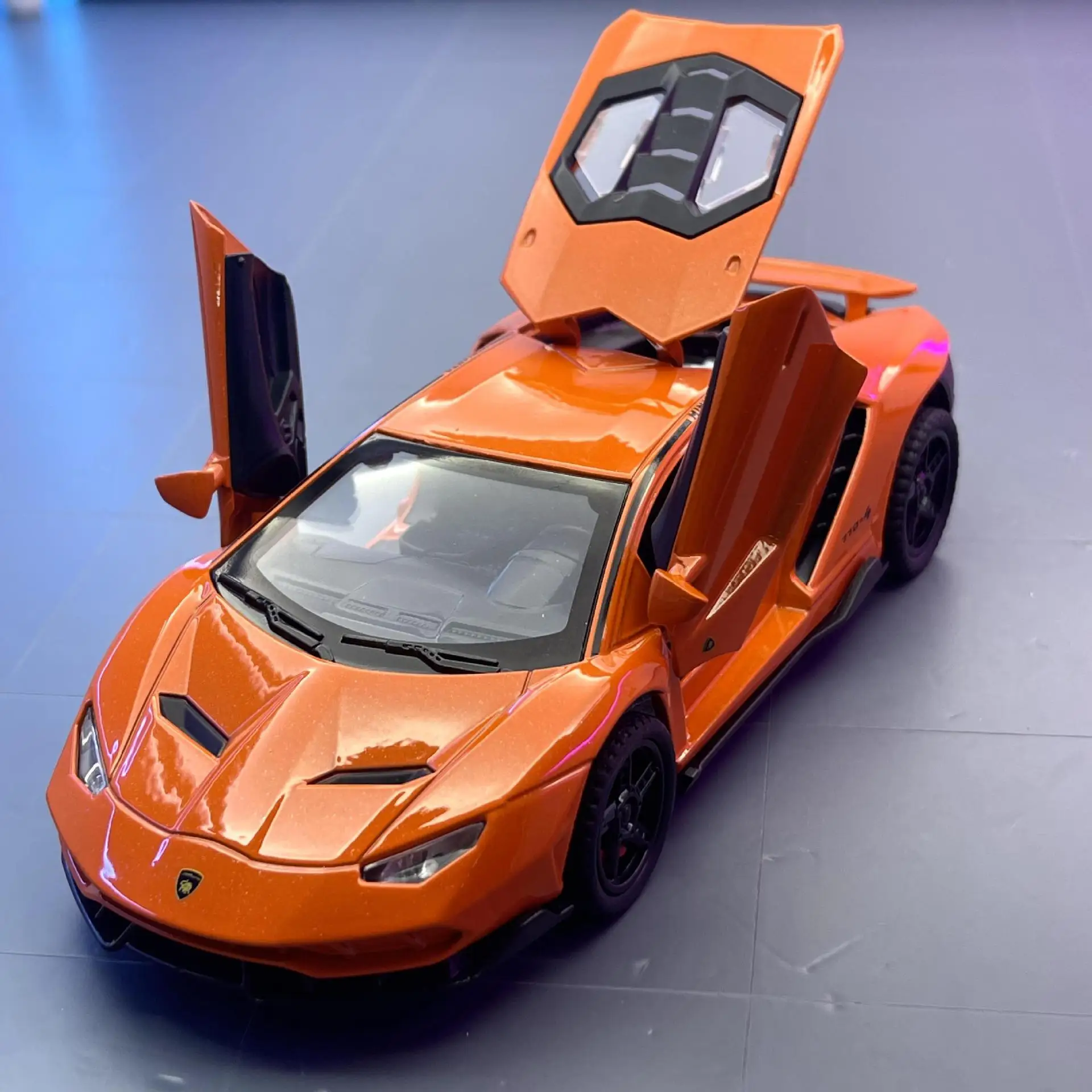 Alloy Car Model 1:32 Rambo LP770 Pull Back Sound and Light Toy Sports Car Music Model
Alloy Car Model 1:32 Rambo LP770 Pull Back Sound and Light Toy Sports Car Music Model