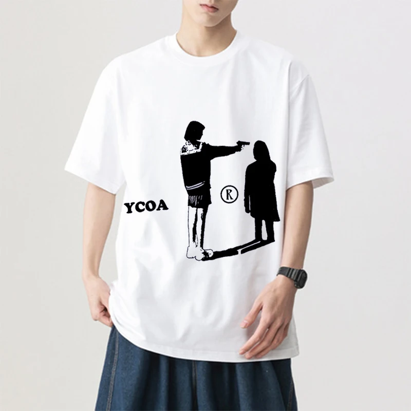 Summer New Men's T-shirt Large Pattern Y2k Street Wear Short Sleeve Harajuku Top Fashion Gothic Outdoor Camping Top
Summer New Men's T-shirt Large Pattern Y2k Street Wear Short Sleeve Harajuku Top Fashion Gothic Outdoor Camping Top