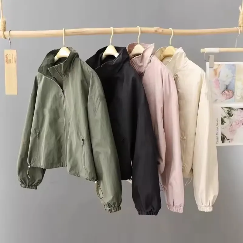 Fashion Thin Cardigan Jacket Women's Spring Autumn 2026 Zipper Long Sleeve Simple Casual Basic Coat Solid Standing Collar Femal
Fashion Thin Cardigan Jacket Women's Spring Autumn 2026 Zipper Long Sleeve Simple Casual Basic Coat Solid Standing Collar Femal