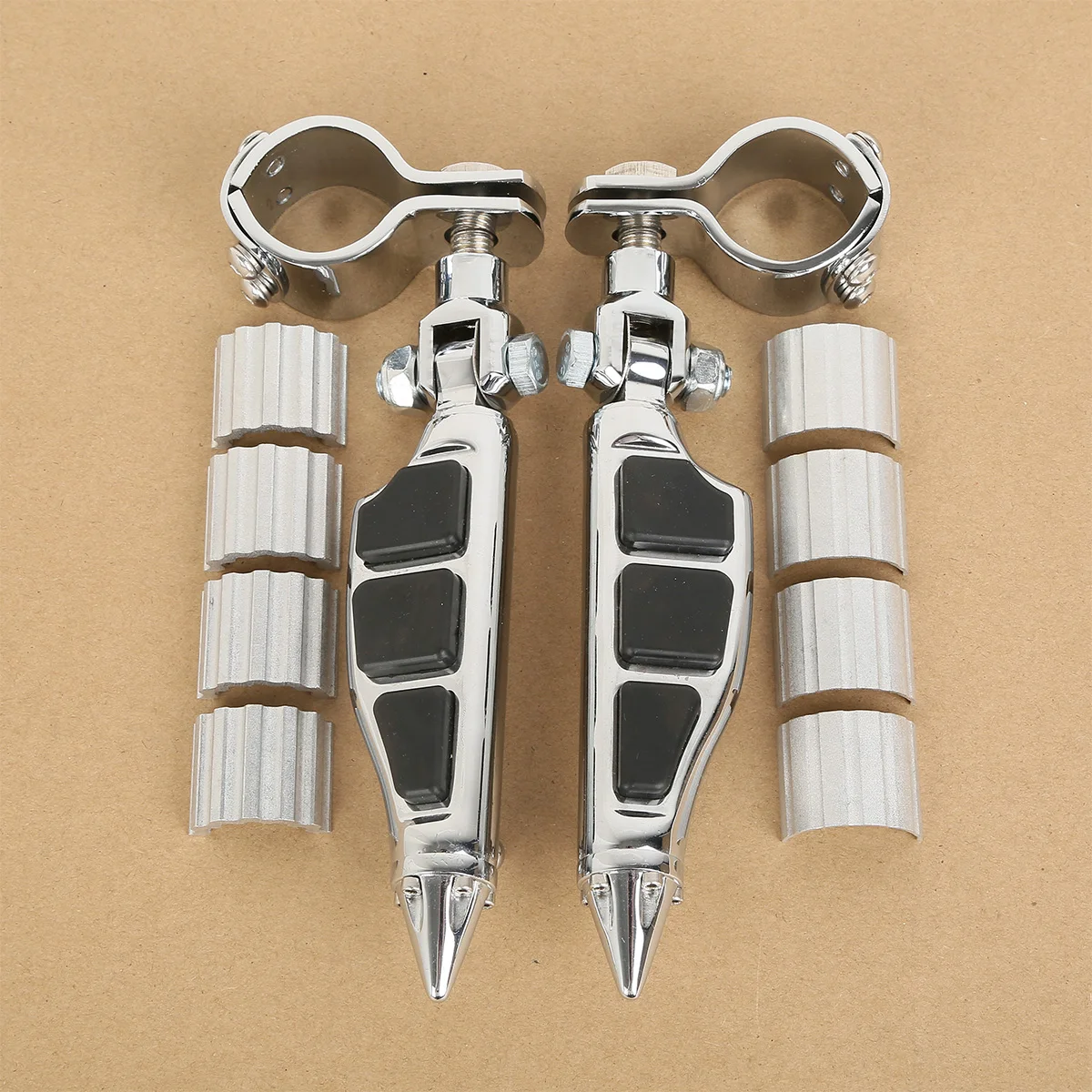 Motorcycle Stiletto Foot Pegs & Clamps For Kawasaki VULCAN VN 400 800 900 1500 2000 Yamaha V-STAR XVS 1300 650 950 1100
Motorcycle Stiletto Foot Pegs & Clamps For Kawasaki VULCAN VN 400 800 900 1500 2000 Yamaha V-STAR XVS 1300 650 950 1100