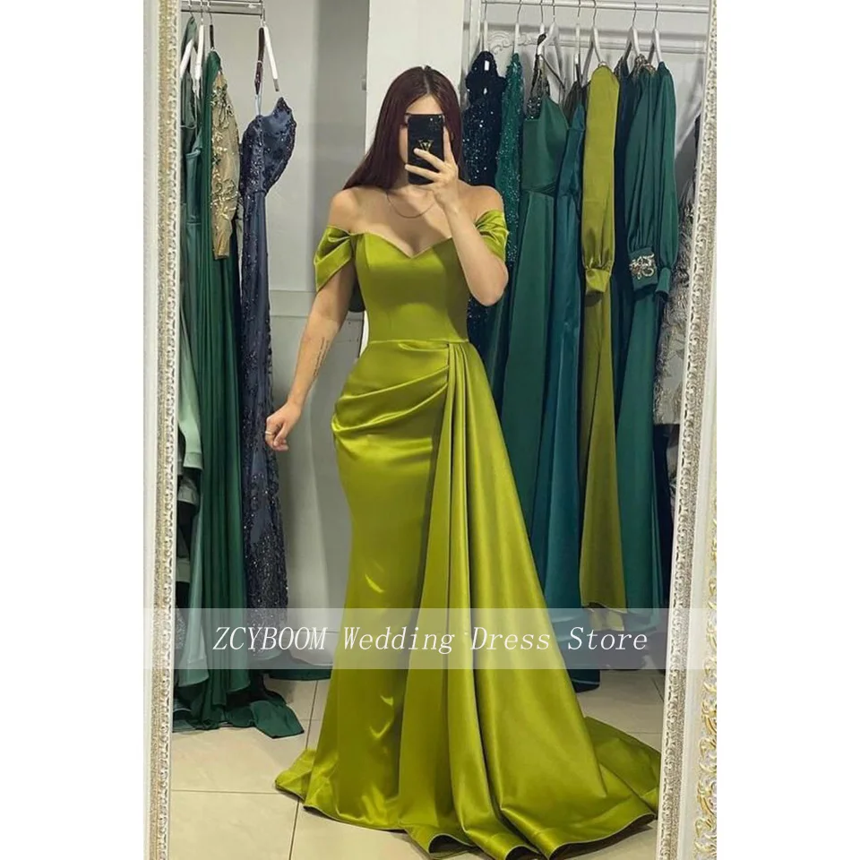 Customized Elegant Sweetheart Off The Shoulder Evening Dresses 2025 Mermaid Stain Floor Length Sweep Train Zipper Custom Made F
Customized Elegant Sweetheart Off The Shoulder Evening Dresses 2025 Mermaid Stain Floor Length Sweep Train Zipper Custom Made F