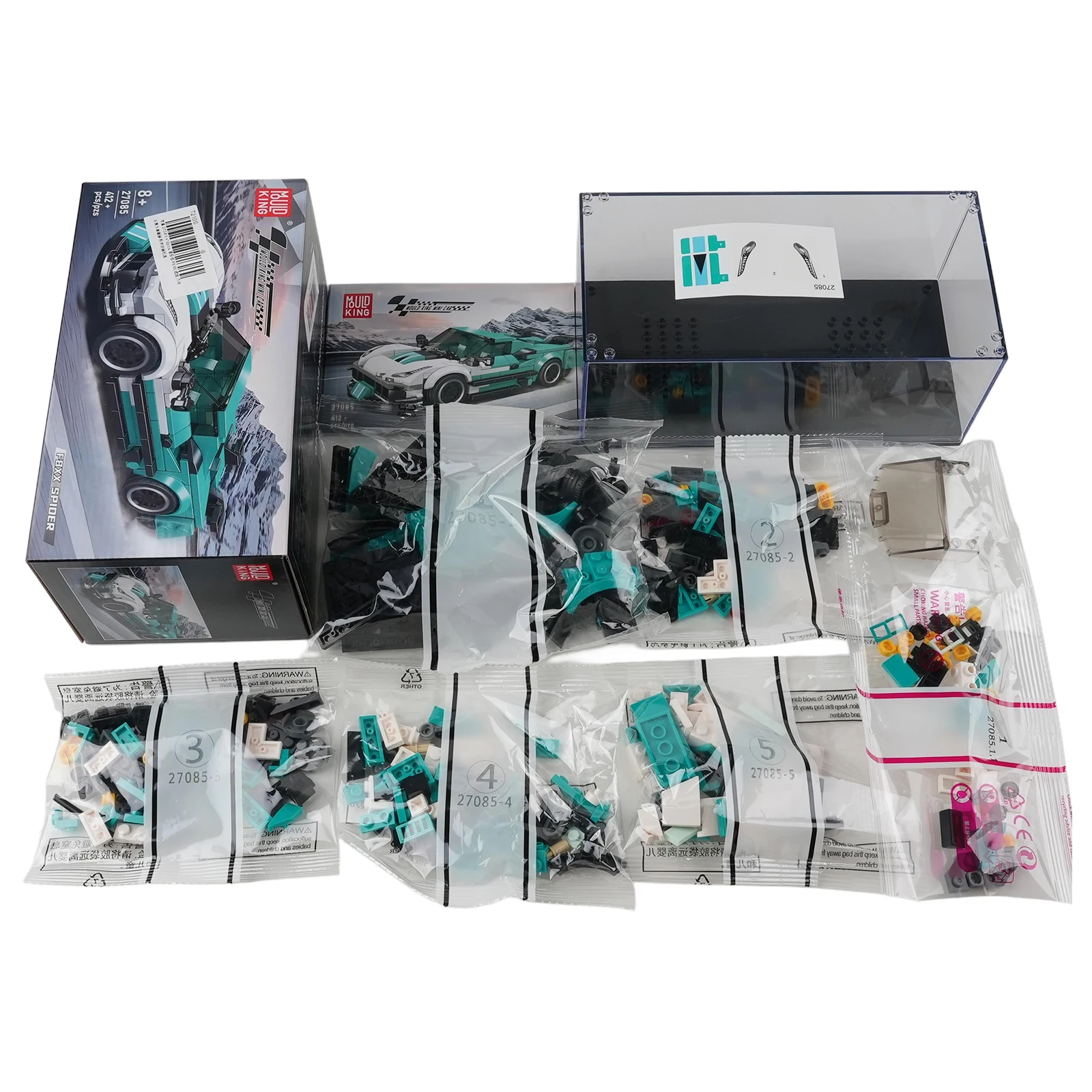 MOULD KING Sport Car Roadster Series Model 27085 27086 27087 27088 DIY Building Block with Display Box EVO38 F296 F488 GT3 F8XX
MOULD KING Sport Car Roadster Series Model 27085 27086 27087 27088 DIY Building Block with Display Box EVO38 F296 F488 GT3 F8XX