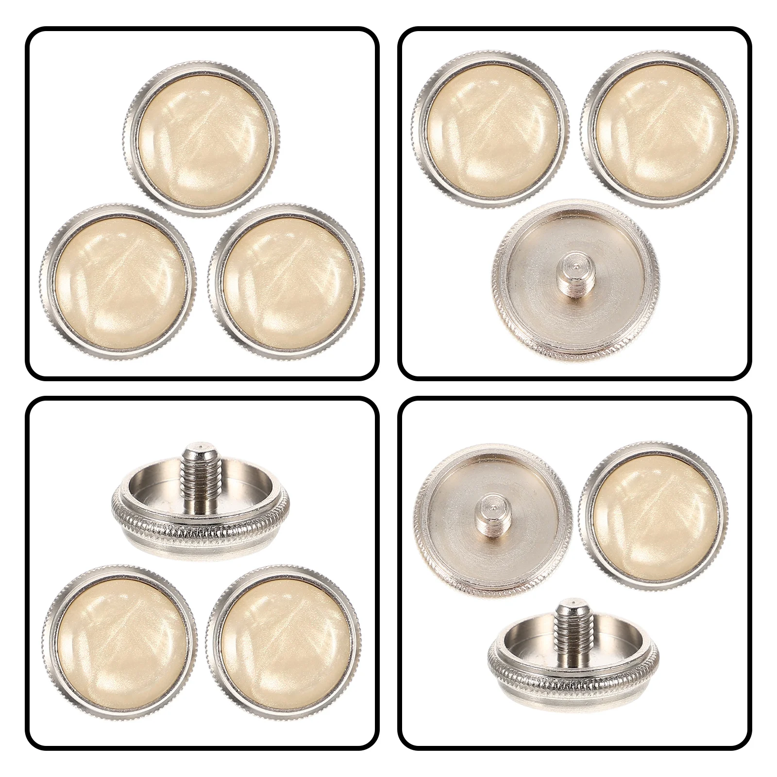 3pcs Finger Buttons Replacement Durable Key Buttons Simple Trumpet Accessories Shell Key Wind Instruments Accessories Trumpet