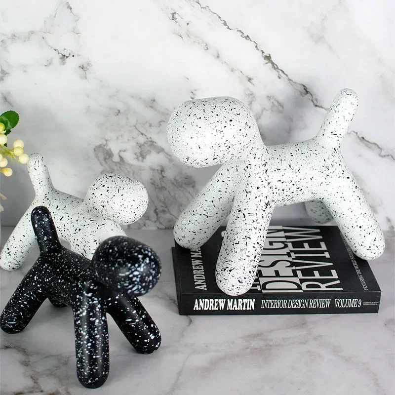 Modern Abstract Spotted Dog Resin Statue Nordic Home Decoration Black White Spotted Dog Sculpture Ornaments Room Decoration Gift
Modern Abstract Spotted Dog Resin Statue Nordic Home Decoration Black White Spotted Dog Sculpture Ornaments Room Decoration Gift