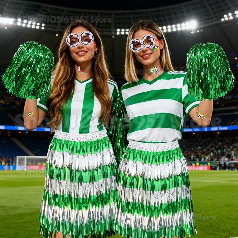 2026 Football Match Cheerleading Props Set Tinsel Skirt Cheer Sticks for Fans Party Decor Cheer Kit
2026 Football Match Cheerleading Props Set Tinsel Skirt Cheer Sticks for Fans Party Decor Cheer Kit