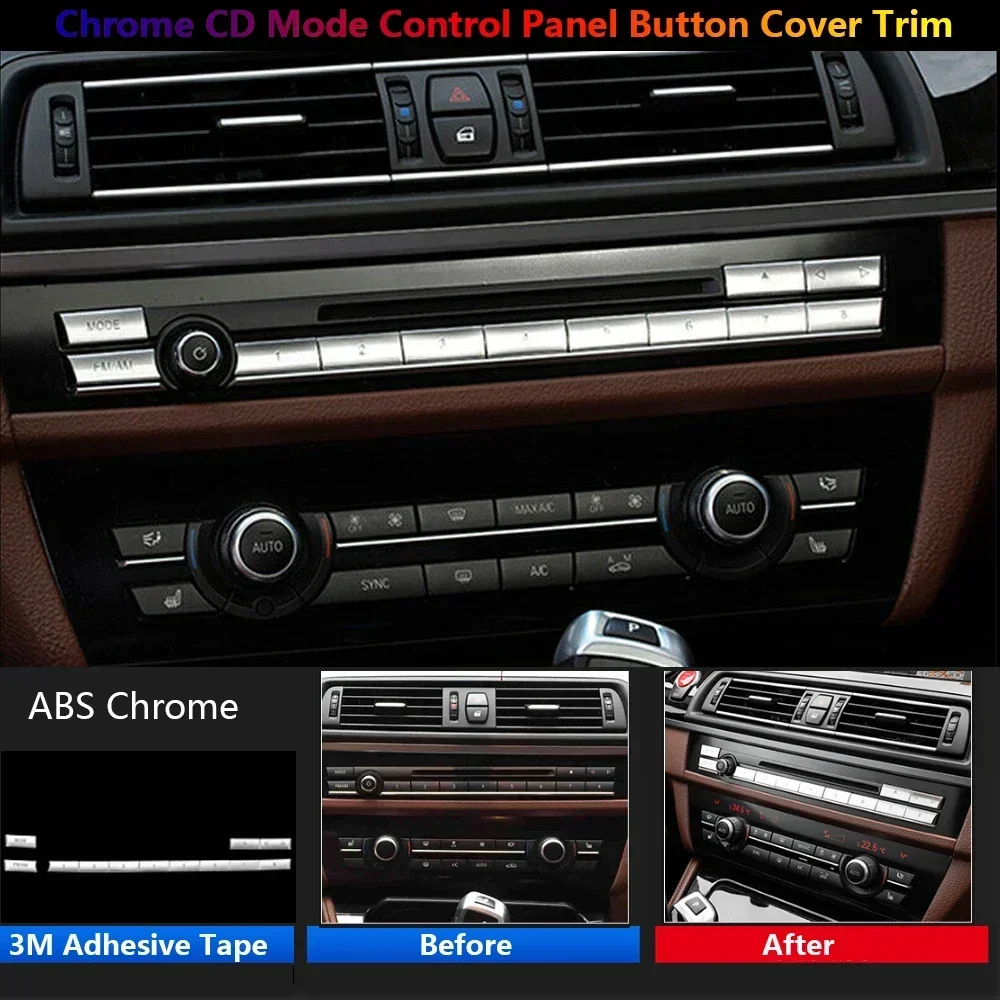 Car Central Control CD Pannel Mode Switch Button Sticker For BMW 5 GT 6 7 Series F10 F07 F06 F01 F02 F12 F13 Interior Trim Cover
Car Central Control CD Pannel Mode Switch Button Sticker For BMW 5 GT 6 7 Series F10 F07 F06 F01 F02 F12 F13 Interior Trim Cover