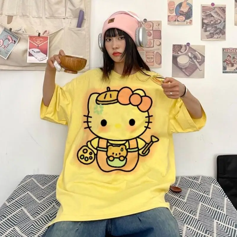 Cartoon T-Shirts Funny Hello Kitty Kuromi Women's Comics Sanrio T Dolls Y2k Graphics Hip Hop T-Shirts Streetwear Tops T-Shirts W 
Cartoon T-Shirts Funny Hello Kitty Kuromi Women's Comics Sanrio T Dolls Y2k Graphics Hip Hop T-Shirts Streetwear Tops T-Shirts W