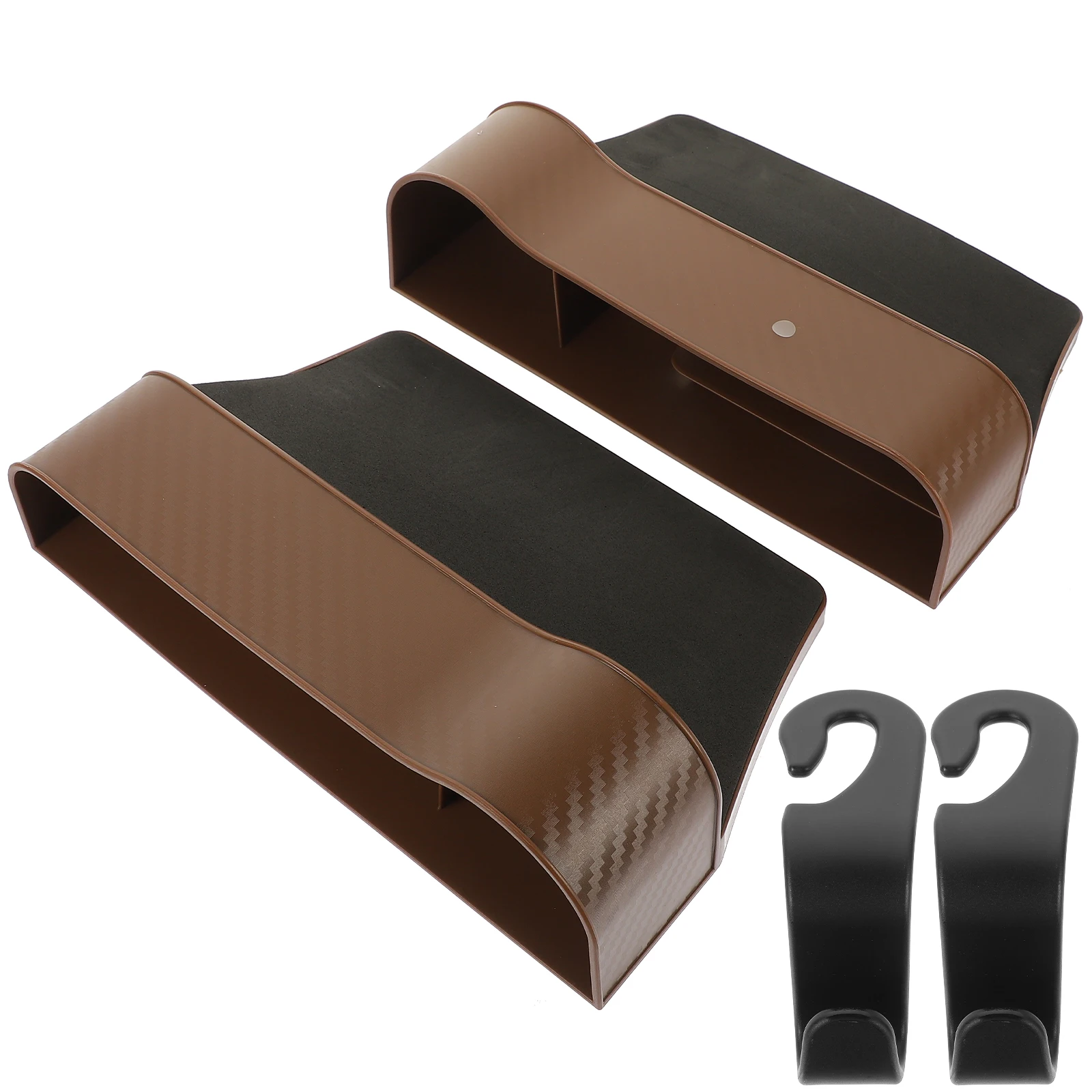 2 pcs Car Storage Box Seat Gap Organizer Box Set Brown Black Gap Filler Cup Holder Front Seats Organizer Easy Cleaning
2 pcs Car Storage Box Seat Gap Organizer Box Set Brown Black Gap Filler Cup Holder Front Seats Organizer Easy Cleaning