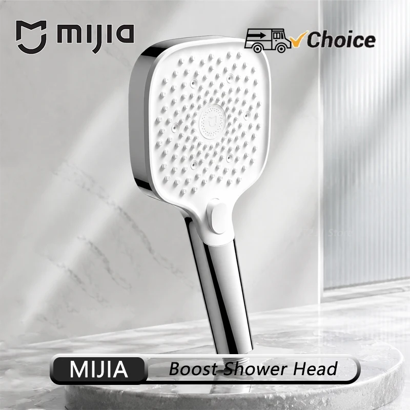 New Mijia Booster Hand Shower Pressurized Water Outlet Low-Noise Water Inlet Technology Anti-scald Handle Design
New Mijia Booster Hand Shower Pressurized Water Outlet Low-Noise Water Inlet Technology Anti-scald Handle Design