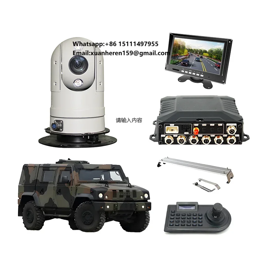 Mini Vehicle-Mounted IP PTZ Camera System with Night Vision Long Range Roof Mount and MDVR Digital Video Recorder for Cars
Mini Vehicle-Mounted IP PTZ Camera System with Night Vision Long Range Roof Mount and MDVR Digital Video Recorder for Cars