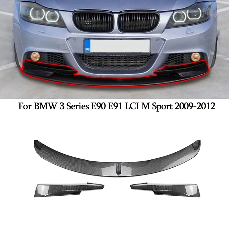 Car Front Bumper Lip Spoiler for BMW 3 Series E90 E91 LCI M Sport 2009-2012 Wrap Corner Splitter Exterior Car Accessories Parts
Car Front Bumper Lip Spoiler for BMW 3 Series E90 E91 LCI M Sport 2009-2012 Wrap Corner Splitter Exterior Car Accessories Parts