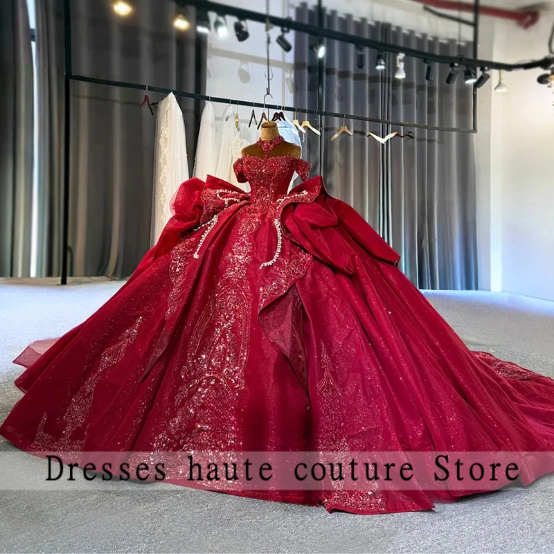 Attractive Quinceanera Dress for Girls with Bow Appliques Off the Shoulder Pleat Vestidos De 15 Quinceanera Customized
Attractive Quinceanera Dress for Girls with Bow Appliques Off the Shoulder Pleat Vestidos De 15 Quinceanera Customized