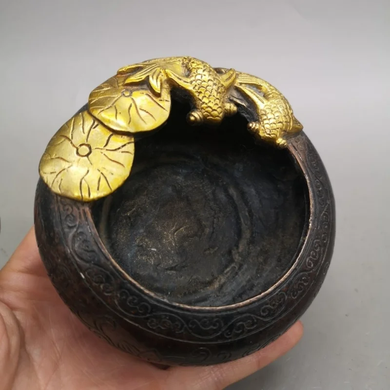 Antique Retro Pure Copper Pen Wash Antique Copper Carving Continuous Prosperity Gilded Pen Wash Exquisite Full Flower Palace Imi
Antique Retro Pure Copper Pen Wash Antique Copper Carving Continuous Prosperity Gilded Pen Wash Exquisite Full Flower Palace Imi