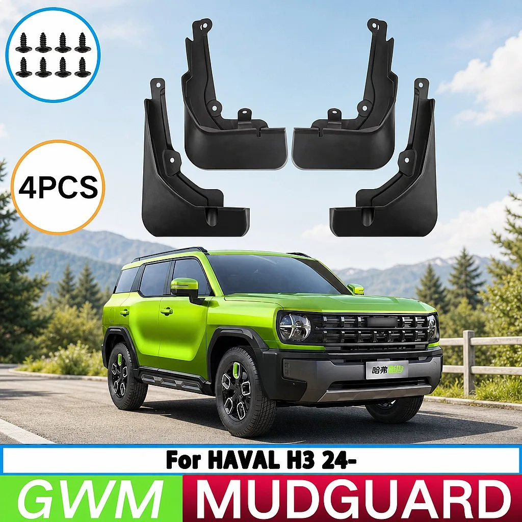 For Great Wall Haval H3 2024 Car Tire Fender Splash Guard Front Rear Wheel Mud Flaps 4pcs
For Great Wall Haval H3 2024 Car Tire Fender Splash Guard Front Rear Wheel Mud Flaps 4pcs