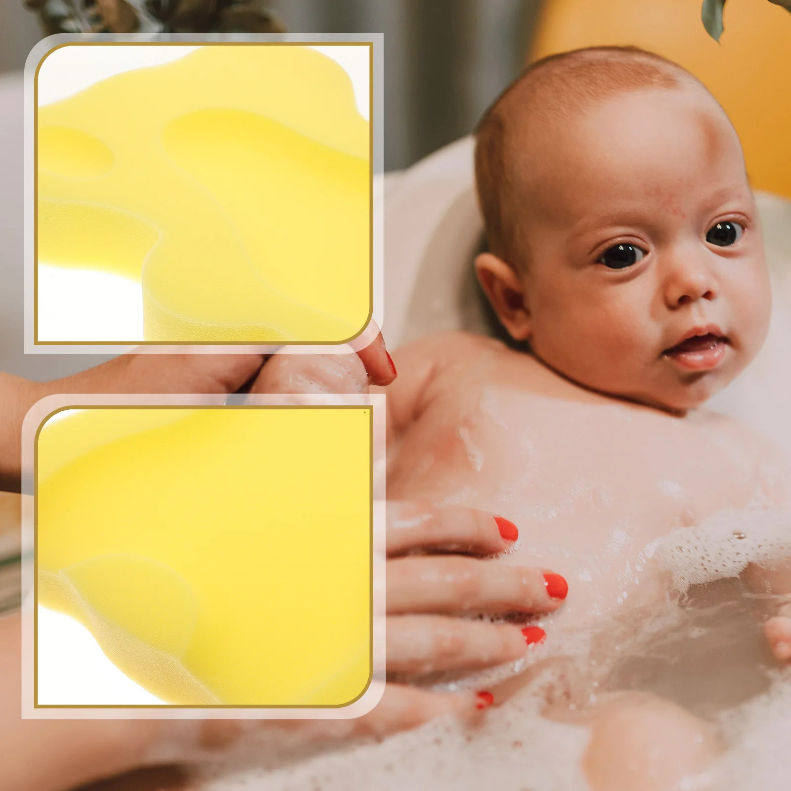 1pc Baby Bath Mat Thickened Sponge Newborn Bathtub Cushion Skid Proof Infant Bath Support Comfortable Skin-Friendly Odorless
1pc Baby Bath Mat Thickened Sponge Newborn Bathtub Cushion Skid Proof Infant Bath Support Comfortable Skin-Friendly Odorless