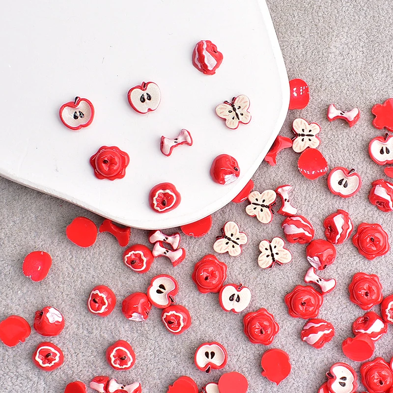 Resin Fruit Slice Nail Art Decoration Flat Back Cartoon Simulation Red Apple 3D Fingernail DIY Accessories 30/100PCS
Resin Fruit Slice Nail Art Decoration Flat Back Cartoon Simulation Red Apple 3D Fingernail DIY Accessories 30/100PCS