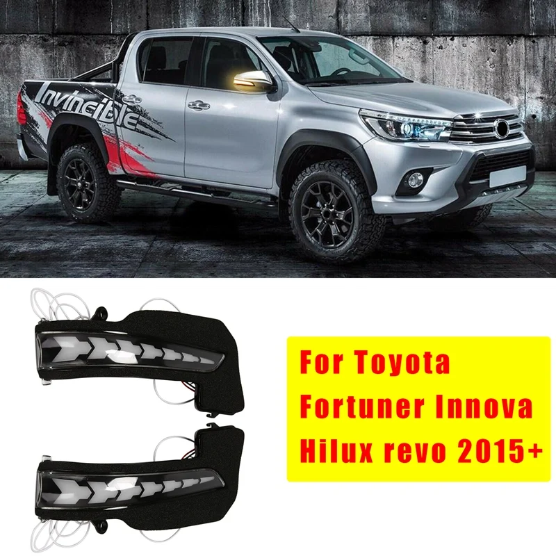Фонарь поворотный для зеркала заднего вида, для Toyota Fortuner Innova Hilux Revo 2015 +
Фонарь поворотный для зеркала заднего вида, для Toyota Fortuner Innova Hilux Revo 2015 +