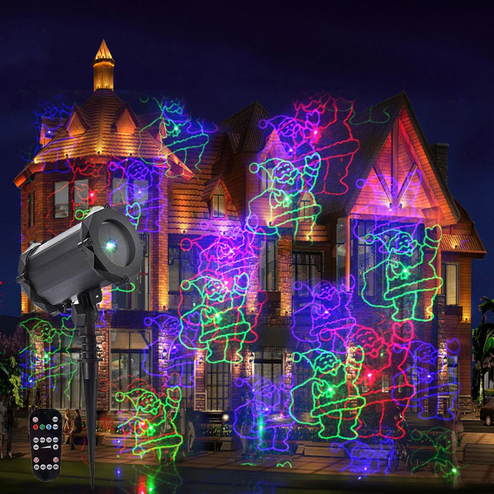 Christmas Pattern Laser Lights Projector NEW Outdoor Garden Decorative Lawn Lights With Remote Control Halloween DJ Party Light
Christmas Pattern Laser Lights Projector NEW Outdoor Garden Decorative Lawn Lights With Remote Control Halloween DJ Party Light