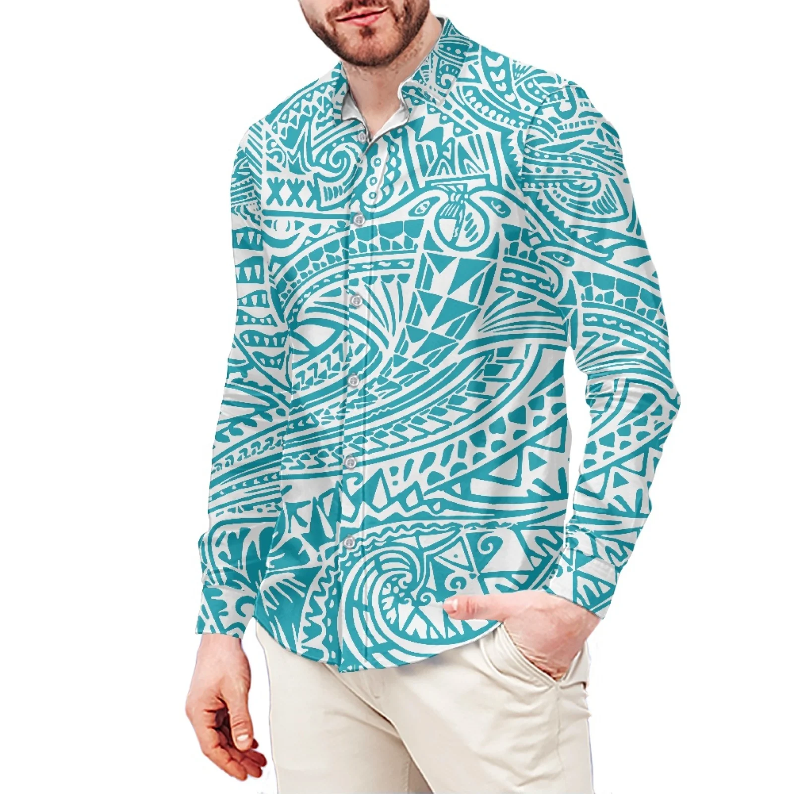 Blue Tattoo Totem Print Polynesian Style Men's Shirt Stand-Up Collar Shirt 6XL Slim Long Sleeve Men's Shirt Men's Clothing
Blue Tattoo Totem Print Polynesian Style Men's Shirt Stand-Up Collar Shirt 6XL Slim Long Sleeve Men's Shirt Men's Clothing