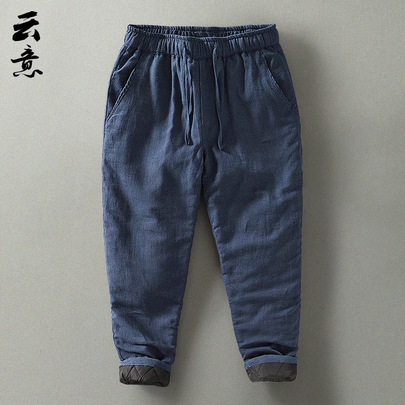 Men's Winter Thiened Cotton Linen Casual Pants Loose Fit Retro Sle Warm Trousers Long Pants Pure Color Chinese Sle
Men's Winter Thiened Cotton Linen Casual Pants Loose Fit Retro Sle Warm Trousers Long Pants Pure Color Chinese Sle