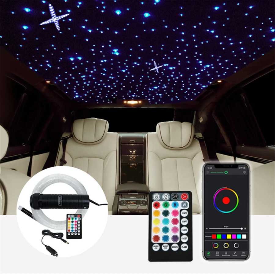 Car Roof Star Lights Ambient Light 6W LED Plastic Fiber Optic Light Remote Control Bluetooth Control Car Decorative Lights
Car Roof Star Lights Ambient Light 6W LED Plastic Fiber Optic Light Remote Control Bluetooth Control Car Decorative Lights