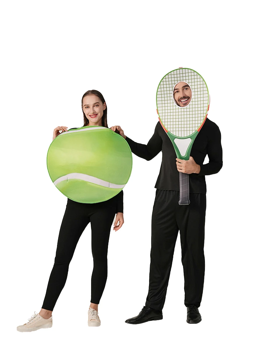 2-piece Adult Couple Tennis Party Costumes, Carnival Halloween Funny Stage Performance Makeup Ball Cosplay Disguise Outfit
2-piece Adult Couple Tennis Party Costumes, Carnival Halloween Funny Stage Performance Makeup Ball Cosplay Disguise Outfit