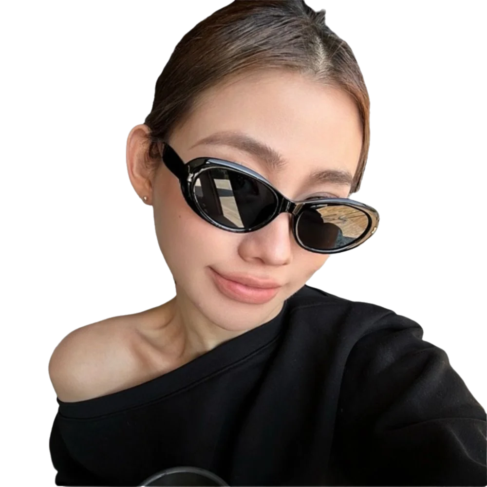 Trendy Elliptic Frame Women Sunglasses UV400 UV Protection Black Shades Anti-Reflective Streetwear Eyewear Driving Glasses
Trendy Elliptic Frame Women Sunglasses UV400 UV Protection Black Shades Anti-Reflective Streetwear Eyewear Driving Glasses
