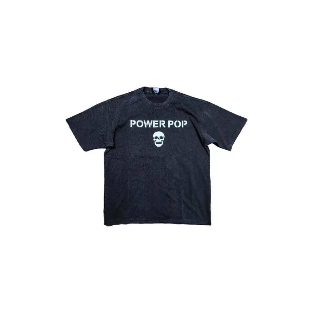 Lmyer Number Nine Power Pop Wash Printed Basic Short Sleeve T-shirt for Men
Lmyer Number Nine Power Pop Wash Printed Basic Short Sleeve T-shirt for Men
