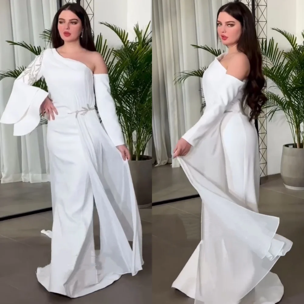 Customized Sizes Available Jersey Sequined Pleat Trumpet One-shoulder Long Dresses Bespoke Occasion Elegant
Customized Sizes Available Jersey Sequined Pleat Trumpet One-shoulder Long Dresses Bespoke Occasion Elegant