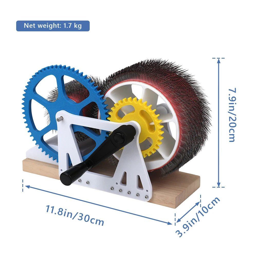 Mini Hand-Cranked Wool Combing Machine Fiber Blending Tool for Yarn Spinning Felting
Mini Hand-Cranked Wool Combing Machine Fiber Blending Tool for Yarn Spinning Felting