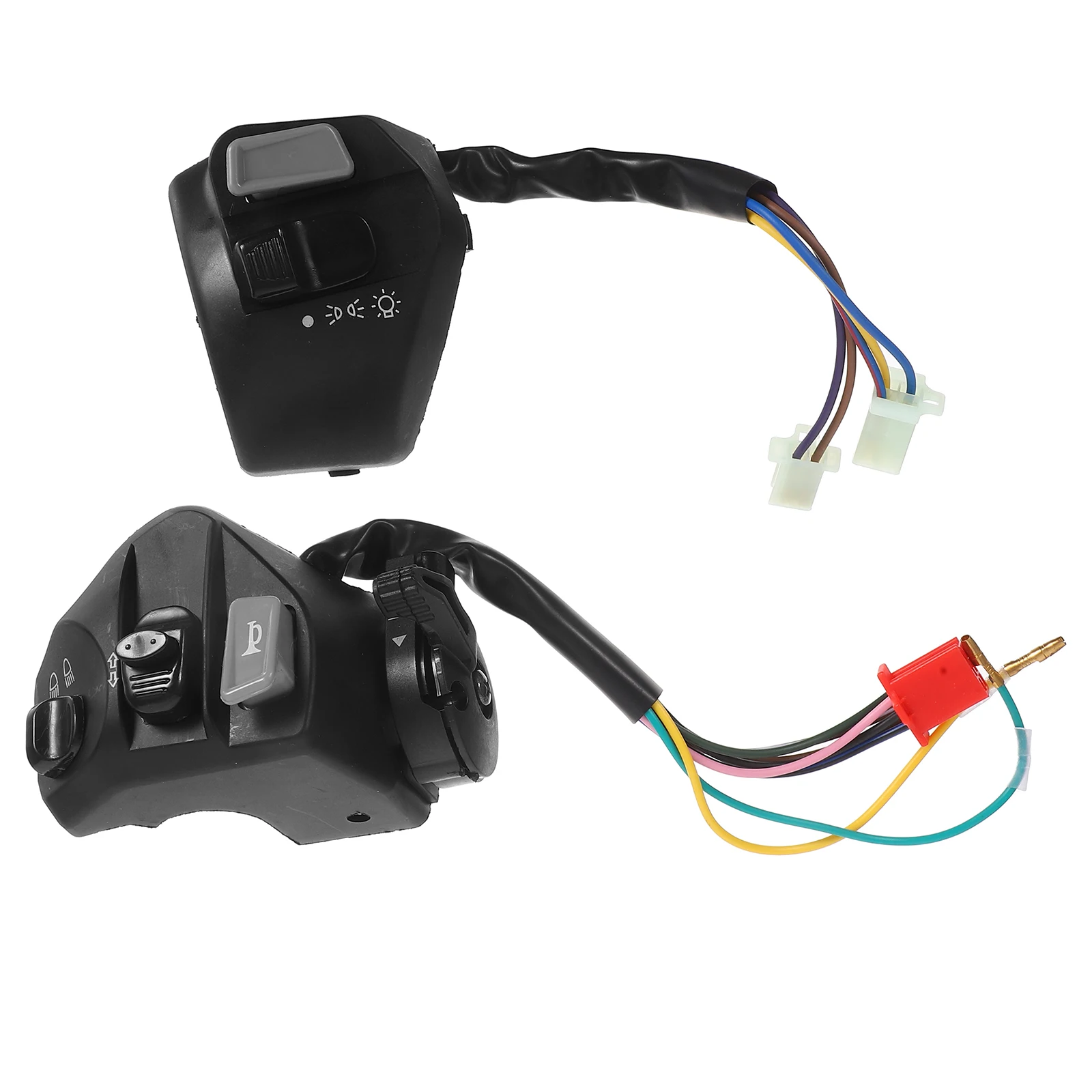 2pcs Motorcycle Handlebar Switch Assembly Waterproof Durable Replacement Control Parts Easy Install High Sensitivity Compatible
2pcs Motorcycle Handlebar Switch Assembly Waterproof Durable Replacement Control Parts Easy Install High Sensitivity Compatible