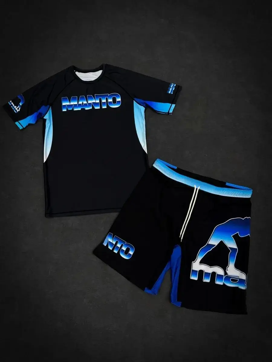 2026 New Manto Sports Set Men's Black White Graphic Rash Guard & Shorts Quick Drying BJJ MMA Boxing Fight Training Combat Suit
2026 New Manto Sports Set Men's Black White Graphic Rash Guard & Shorts Quick Drying BJJ MMA Boxing Fight Training Combat Suit