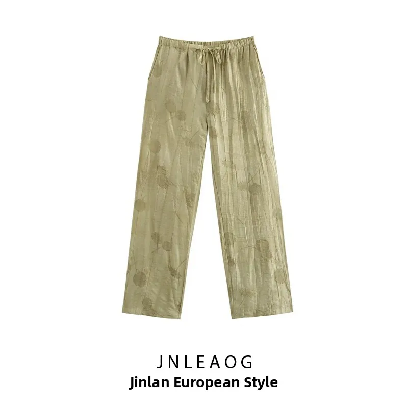 JNLEAOG Осенние Новые Модные Повседневные Женские Длинные Брюки с Вышивкой, Прямые Брюки с Завышенной Талией из Полиэстера
JNLEAOG Осенние Новые Модные Повседневные Женские Длинные Брюки с Вышивкой, Прямые Брюки с Завышенной Талией из Полиэстера