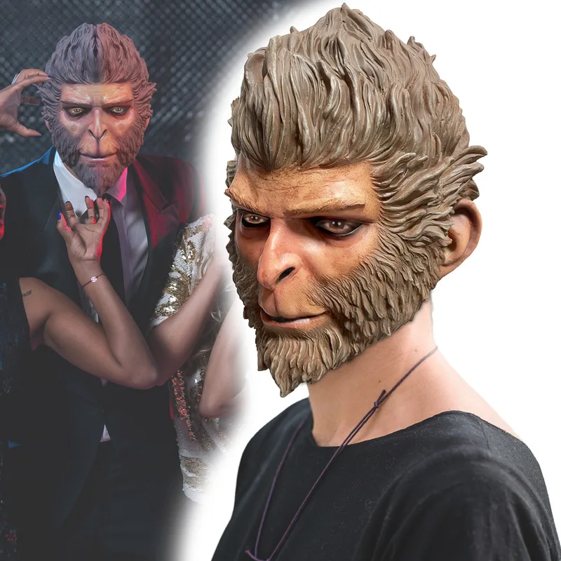 Anime Black Myth Wukong Latex Mask Monkey King Funny Monkey Halloween Game Headgear Halloween Game Costume Prop Halloween Gift
Anime Black Myth Wukong Latex Mask Monkey King Funny Monkey Halloween Game Headgear Halloween Game Costume Prop Halloween Gift