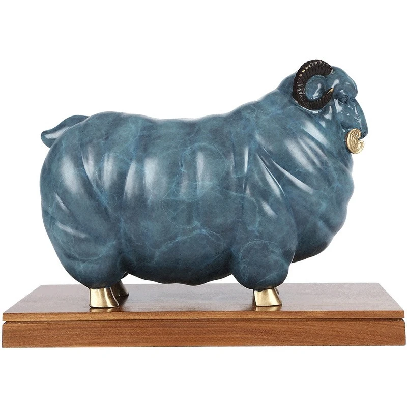Color copper sheep ornament creative living room entrance handicrafts zodiac sheep ornament opening gift ornament
Color copper sheep ornament creative living room entrance handicrafts zodiac sheep ornament opening gift ornament