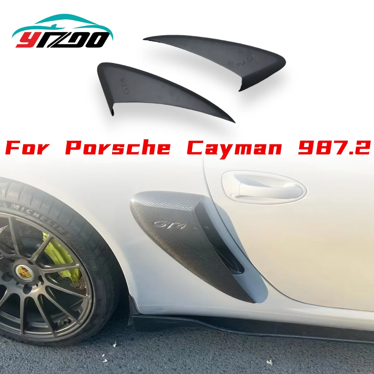 GT4 Style Full Carbon Fiber Body Kits Side Air Vents for Porsche 987.1 987.2 Boxster Cayman 2005 - 2012 Car Accessories
GT4 Style Full Carbon Fiber Body Kits Side Air Vents for Porsche 987.1 987.2 Boxster Cayman 2005 - 2012 Car Accessories