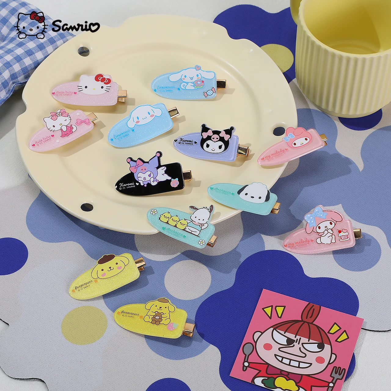 1 пара/6 пар заколок серии Sanrio, милые и простые стильные заколки, зажимы для челки, которые легко держать челку
1 пара/6 пар заколок серии Sanrio, милые и простые стильные заколки, зажимы для челки, которые легко держать челку