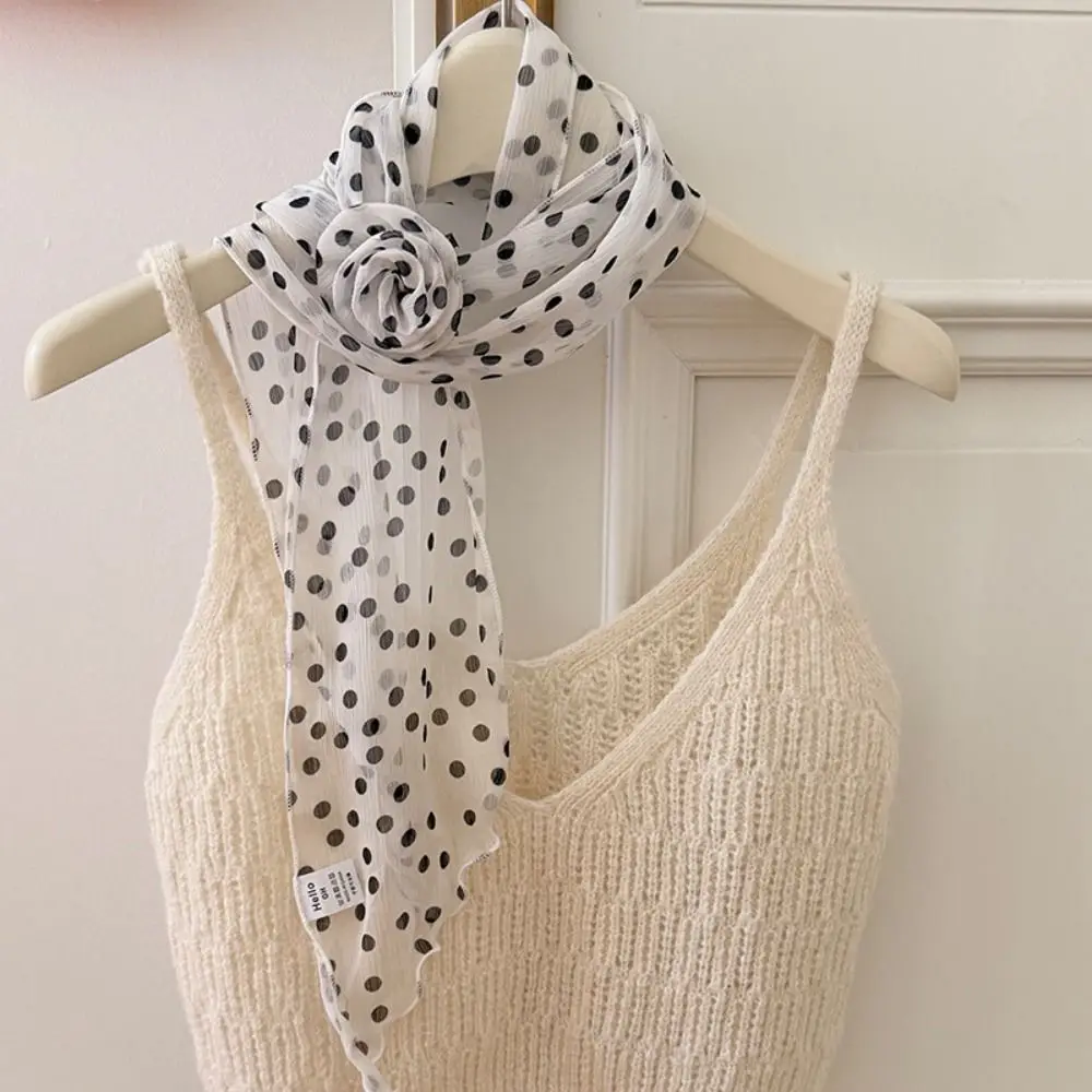 Bow Ties Long Silk Scarf Wrap Neckerchief Decoration Polka Dot Scarves Collocation Clothing Accessories Cravat
Bow Ties Long Silk Scarf Wrap Neckerchief Decoration Polka Dot Scarves Collocation Clothing Accessories Cravat