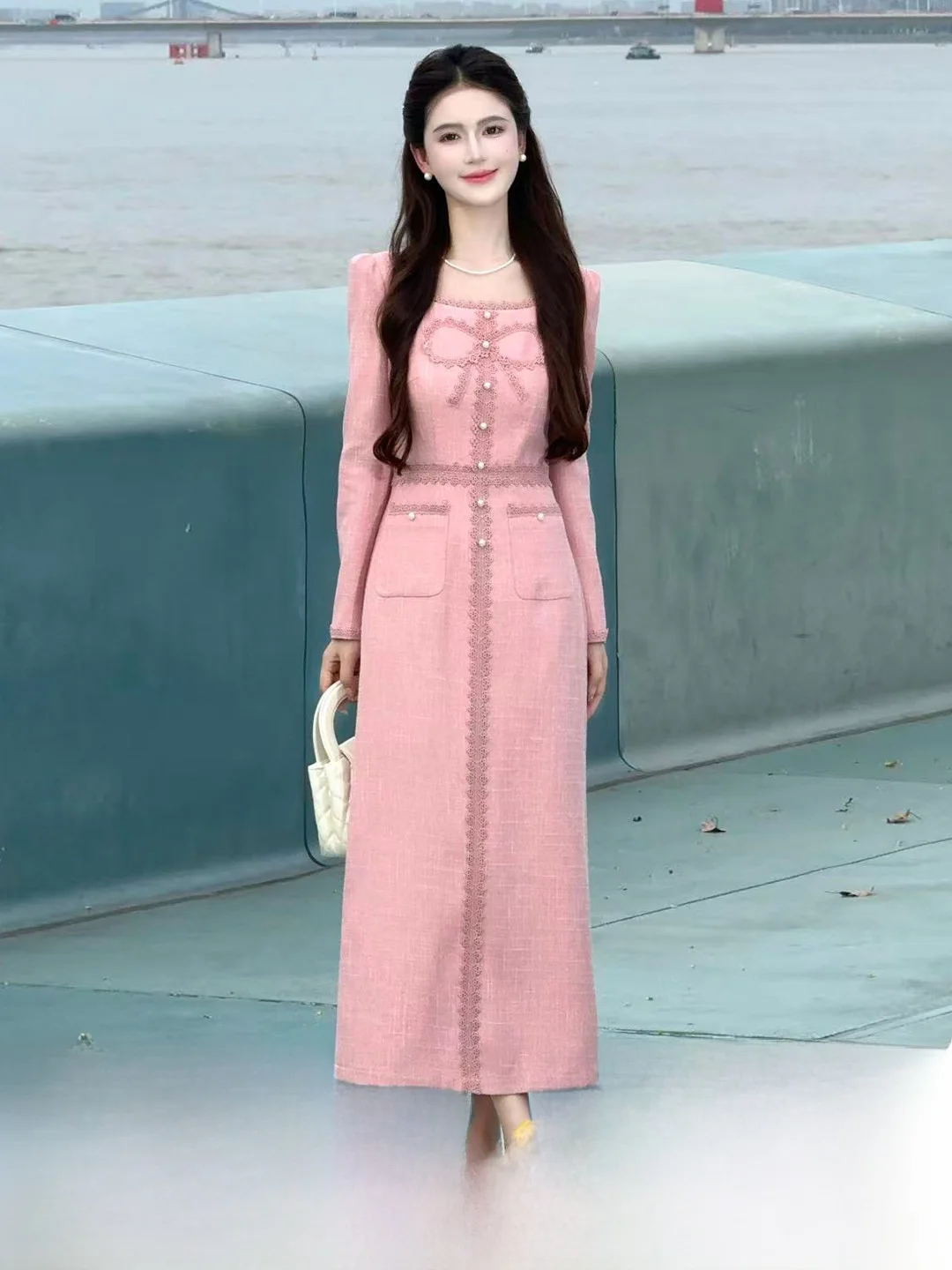 LILI Home Autumn High Waist Long Dr Pink Bowknot Korean Sle Casual Polyester Blend A-Line Skirt High Waist pe
LILI Home Autumn High Waist Long Dr Pink Bowknot Korean Sle Casual Polyester Blend A-Line Skirt High Waist pe