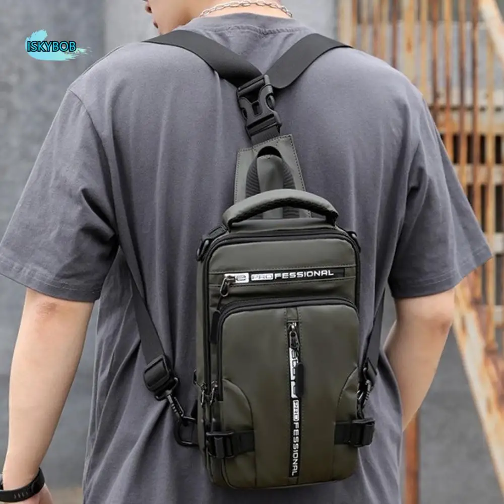 Simple Multi Pockets Men Chest Bag Shoulder Bag Oxford Cloth Sports Message Bag Multifunction Solid Color Crossbody Bag Men
Simple Multi Pockets Men Chest Bag Shoulder Bag Oxford Cloth Sports Message Bag Multifunction Solid Color Crossbody Bag Men