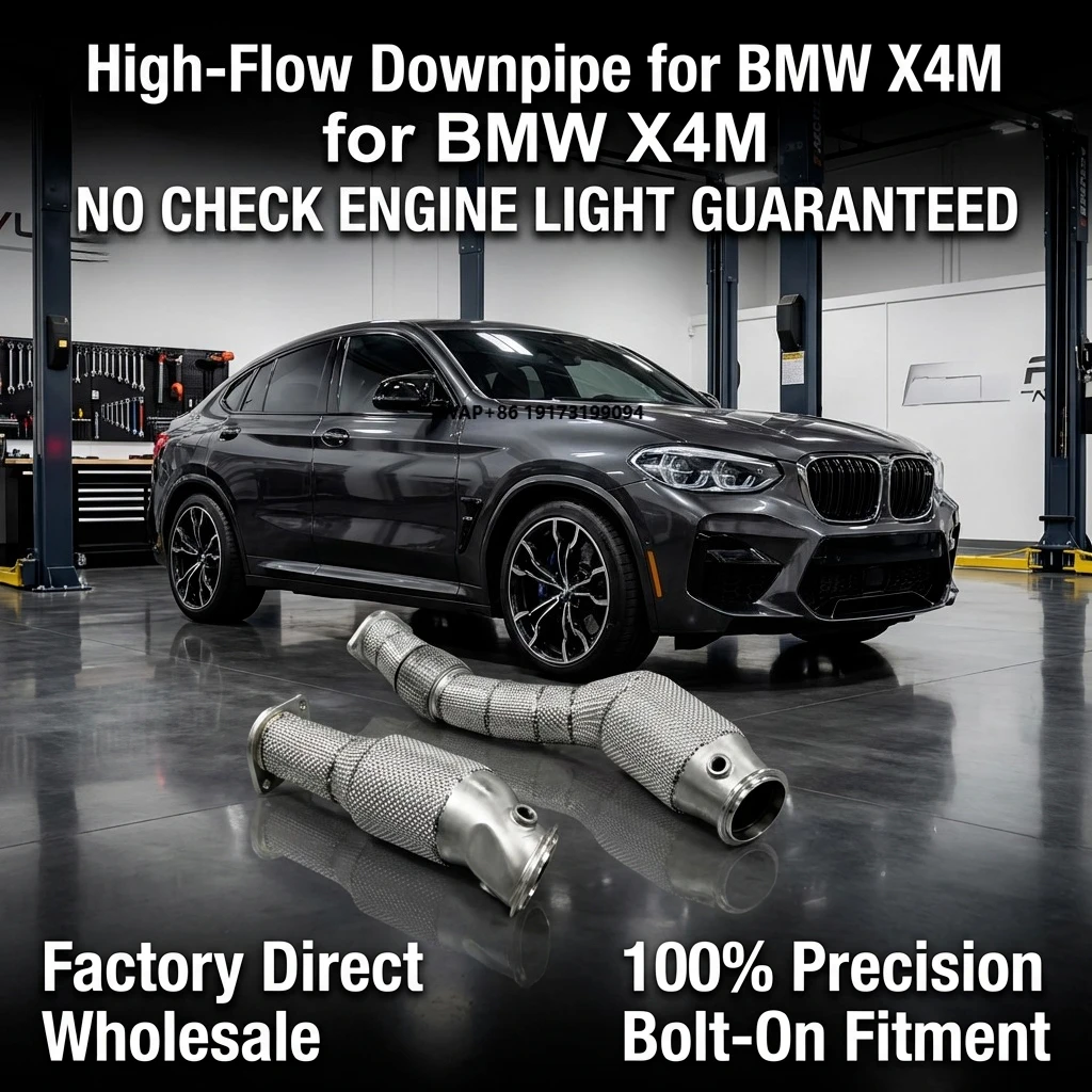 Downpipe Exhaust Pipe for X4M F98 2019-2022 Exhaust System with Heat Shield No Engine Fault Light
Downpipe Exhaust Pipe for X4M F98 2019-2022 Exhaust System with Heat Shield No Engine Fault Light
