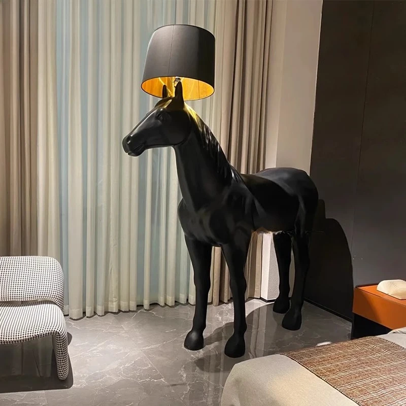 ZZY,large decorative sculpture horse floor lamp hotel living room office design sense light luxury high sense vertical ornament
ZZY,large decorative sculpture horse floor lamp hotel living room office design sense light luxury high sense vertical ornament