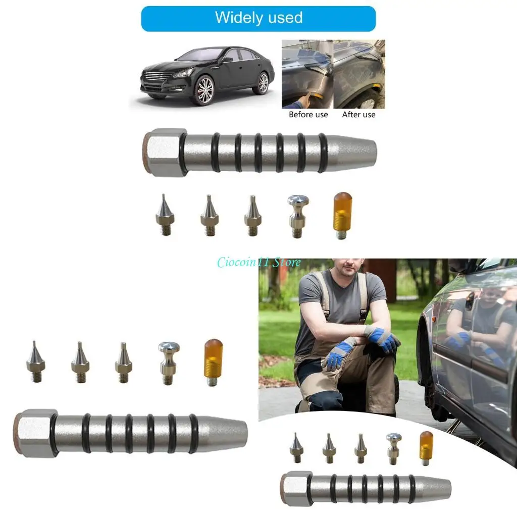 Y1UB Small Dents Repair set with Interchangeable Heads unpainted Dents Puller Tool Uprades for DIY Car Body Maintenance
Y1UB Small Dents Repair set with Interchangeable Heads unpainted Dents Puller Tool Uprades for DIY Car Body Maintenance