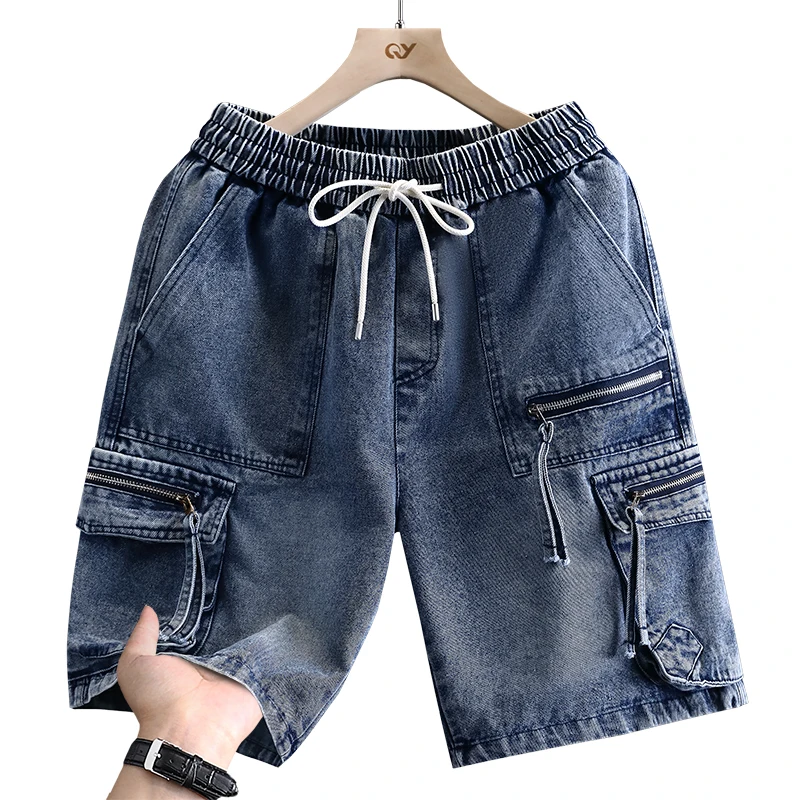 Men's Cargo Shorts New Summer Fashion Thin Cotton Blend Casual Denim 5-Point Pants Street Trendy Daily Comfortable Jean Shorts
Men's Cargo Shorts New Summer Fashion Thin Cotton Blend Casual Denim 5-Point Pants Street Trendy Daily Comfortable Jean Shorts